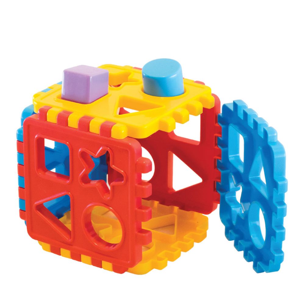 Jucarie de sortare, Dede, Baby Shape Sorter Puzzle, 18 piese