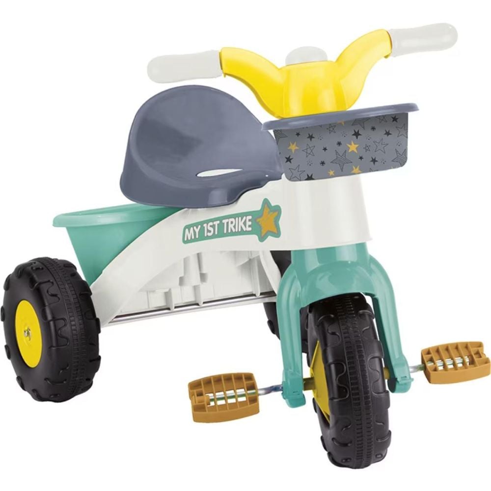 Tricicleta cu pedale si cos, Dolu, My First Trike, Pastel