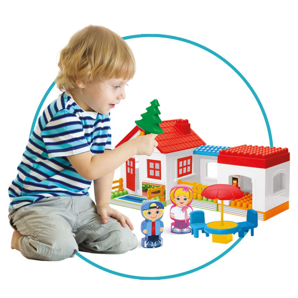 Set de constructie, Dede, My Lovely House Blocks, 38 piese