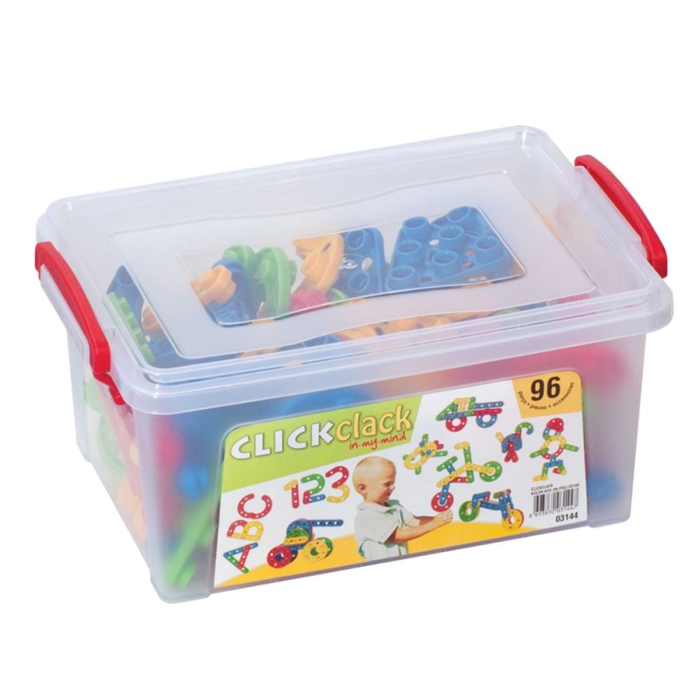 Set de constructie, Dede, Click Clack, 96 piese