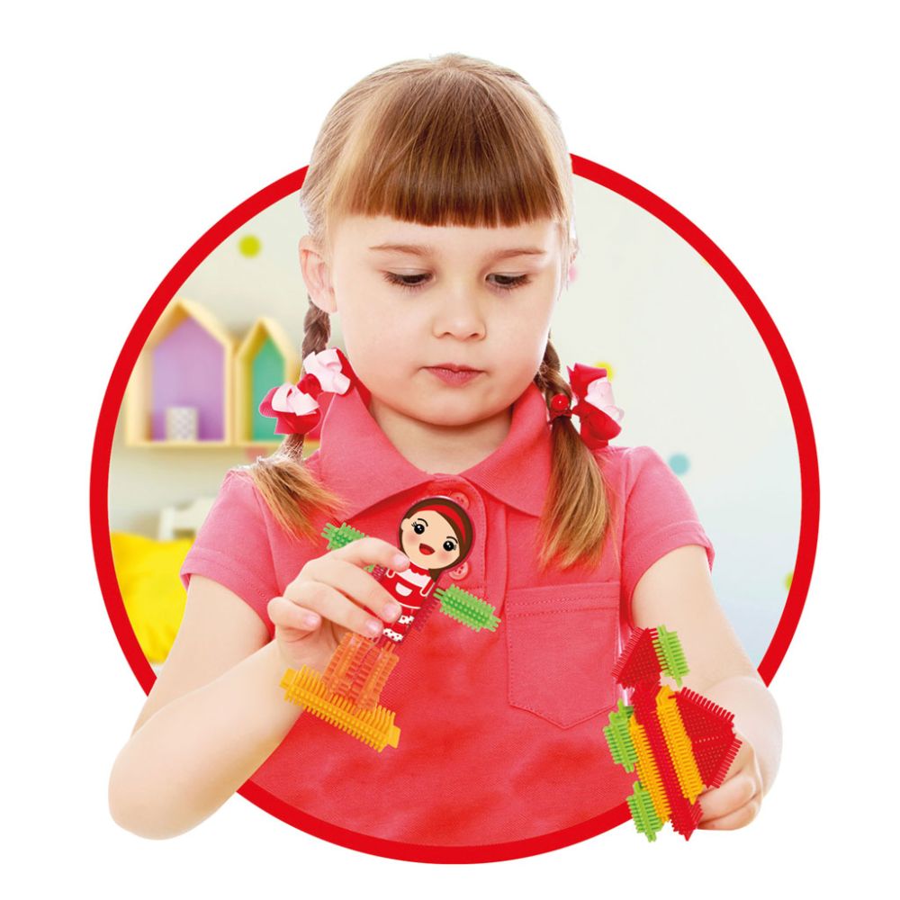 Set de constructie, Dede, Cactus Blocks, 80 piese