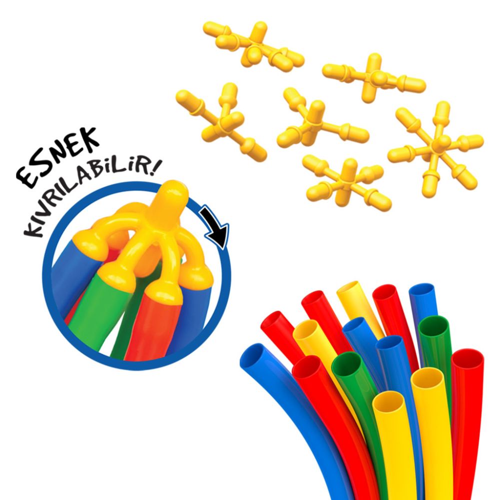 Set de joaca cu bete, Dede, Flexi Bamboo Sticks, 300 piese