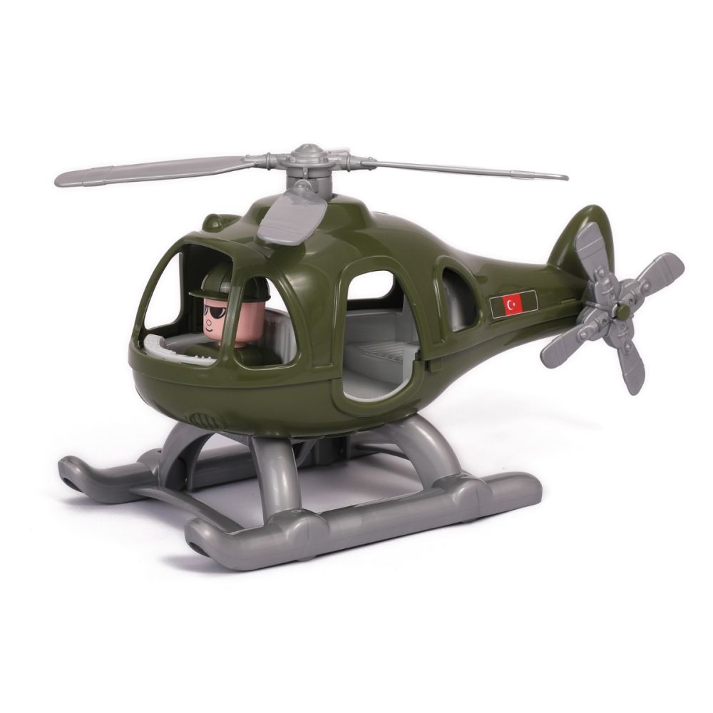 Set elicopter militar cu figurina, Polesie, Grom, 29 cm