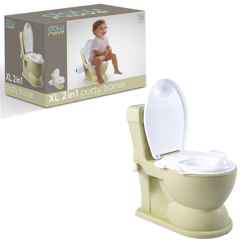 Olita tip WC 2 in 1 cu sunet, Dolu Nuve, Verde