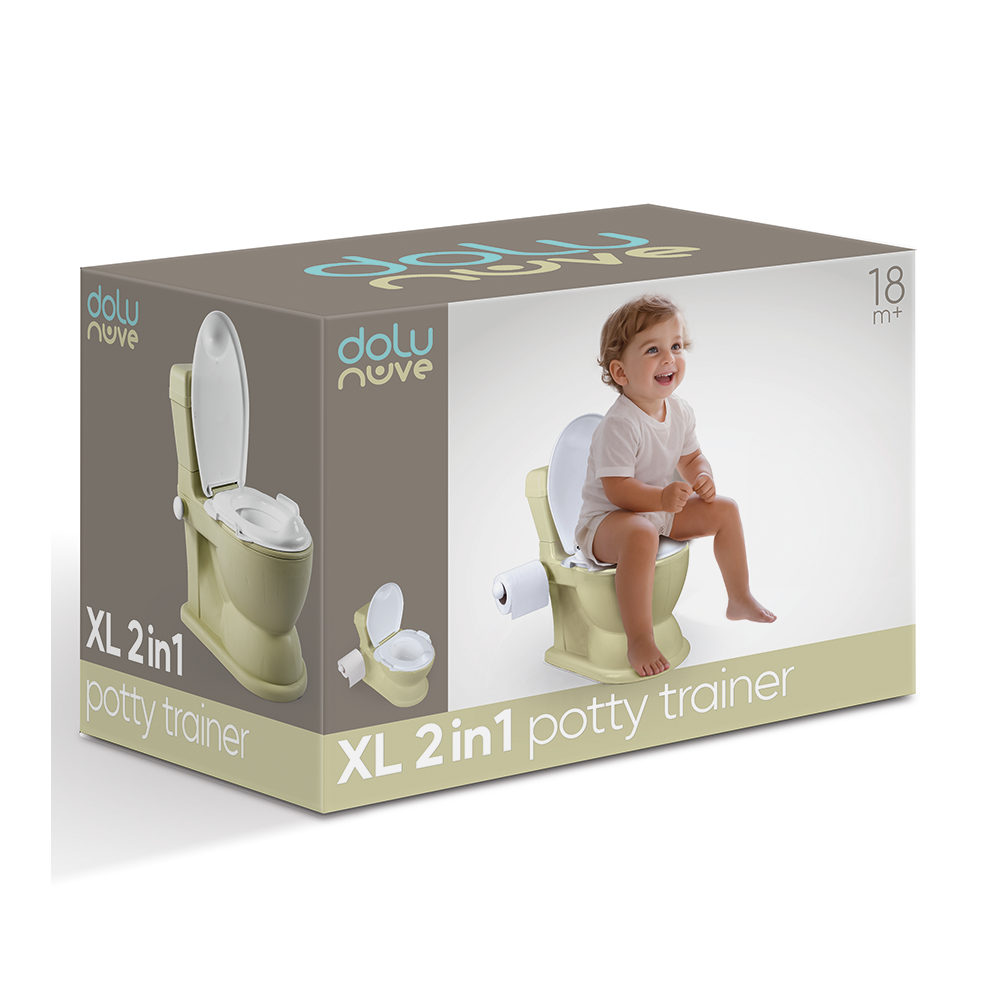 Olita tip WC 2 in 1 cu sunet, Dolu Nuve, Verde