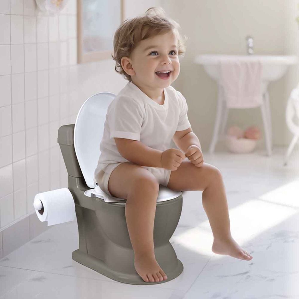 Olita tip WC 2 in 1 cu sunet, Dolu Nuve, Gri