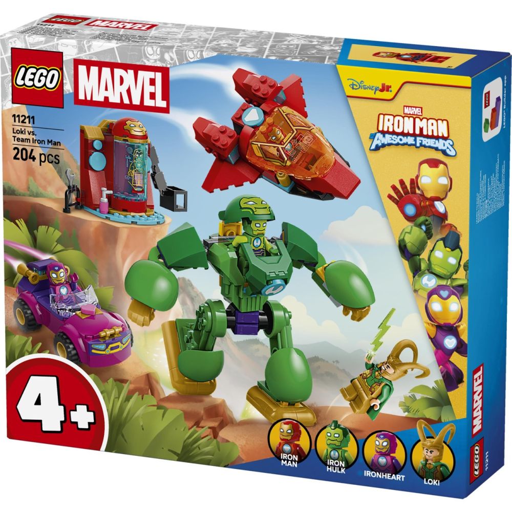 LEGO® Disney Junior Marvel - Loki vs echipa lui Iron Man (11211)