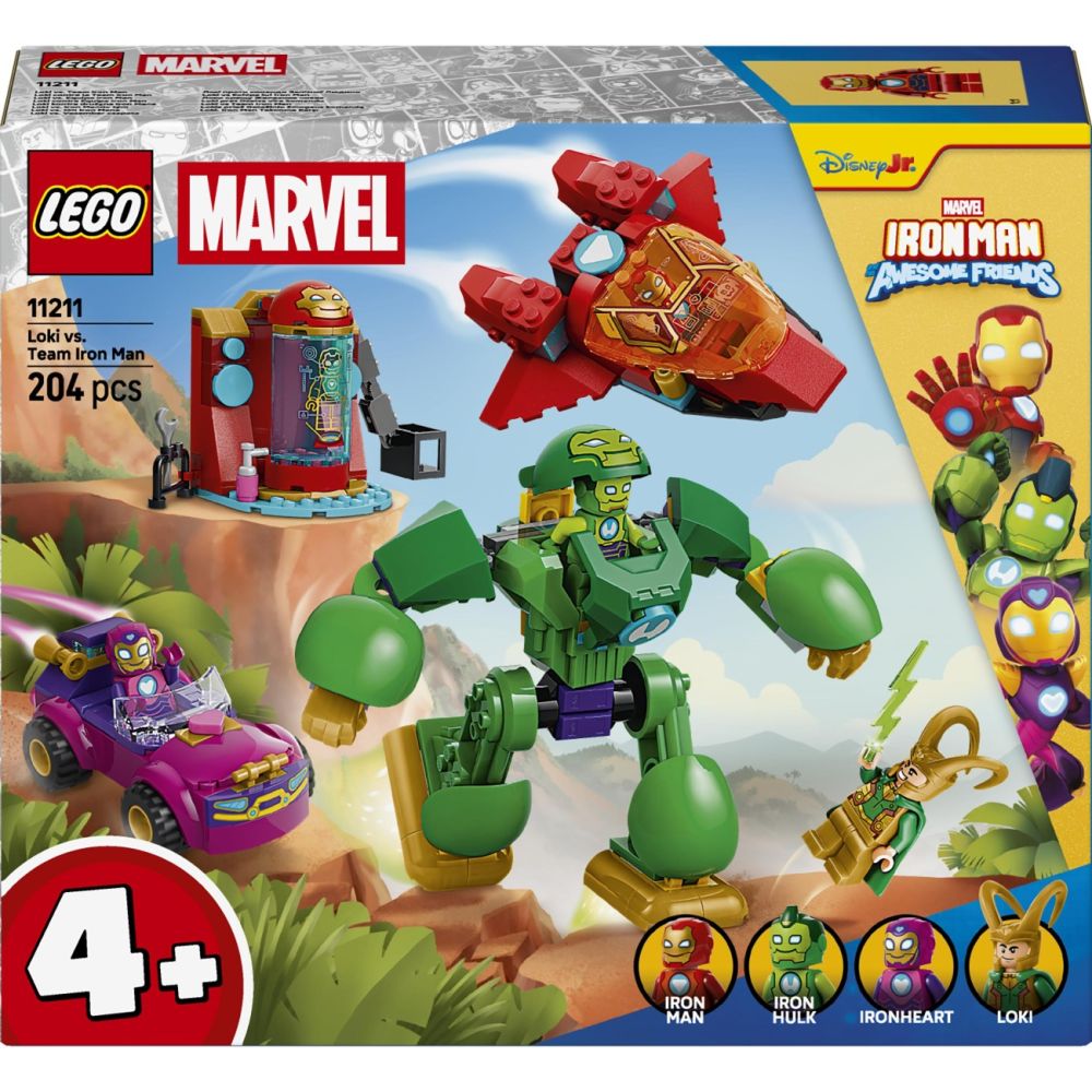 LEGO® Disney Junior Marvel - Loki vs echipa lui Iron Man (11211)