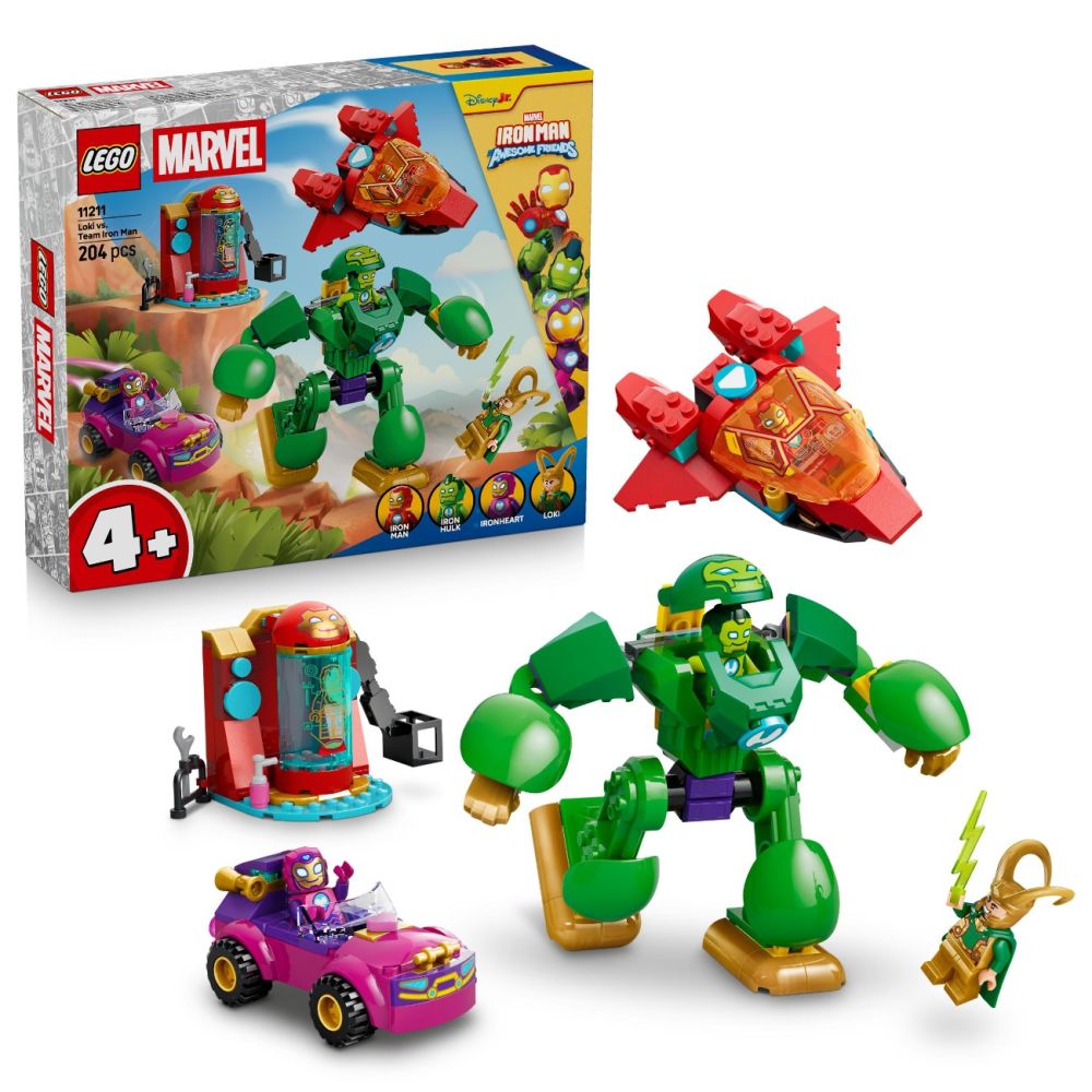 LEGO® Disney Junior Marvel - Loki vs echipa lui Iron Man (11211)