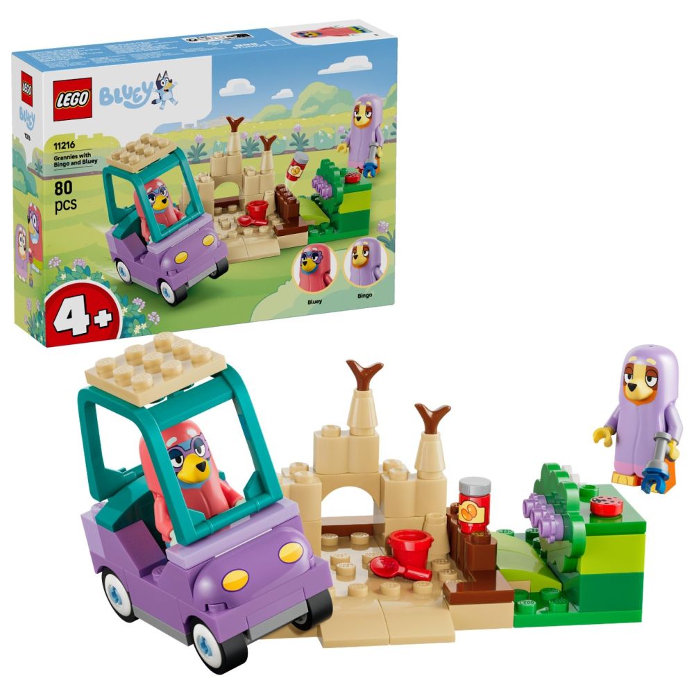 LEGO® Bluey - Bingo si Blue se joaca de-a bunicutele (11216)