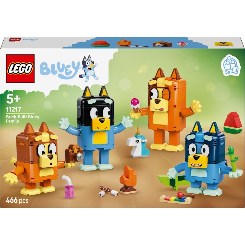 LEGO® Bluey - Familia lui Blue din caramizi (11217)