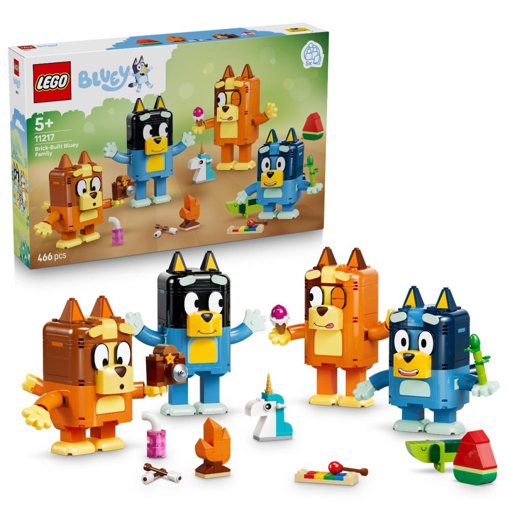 LEGO® Bluey - Familia lui Blue din caramizi (11217)
