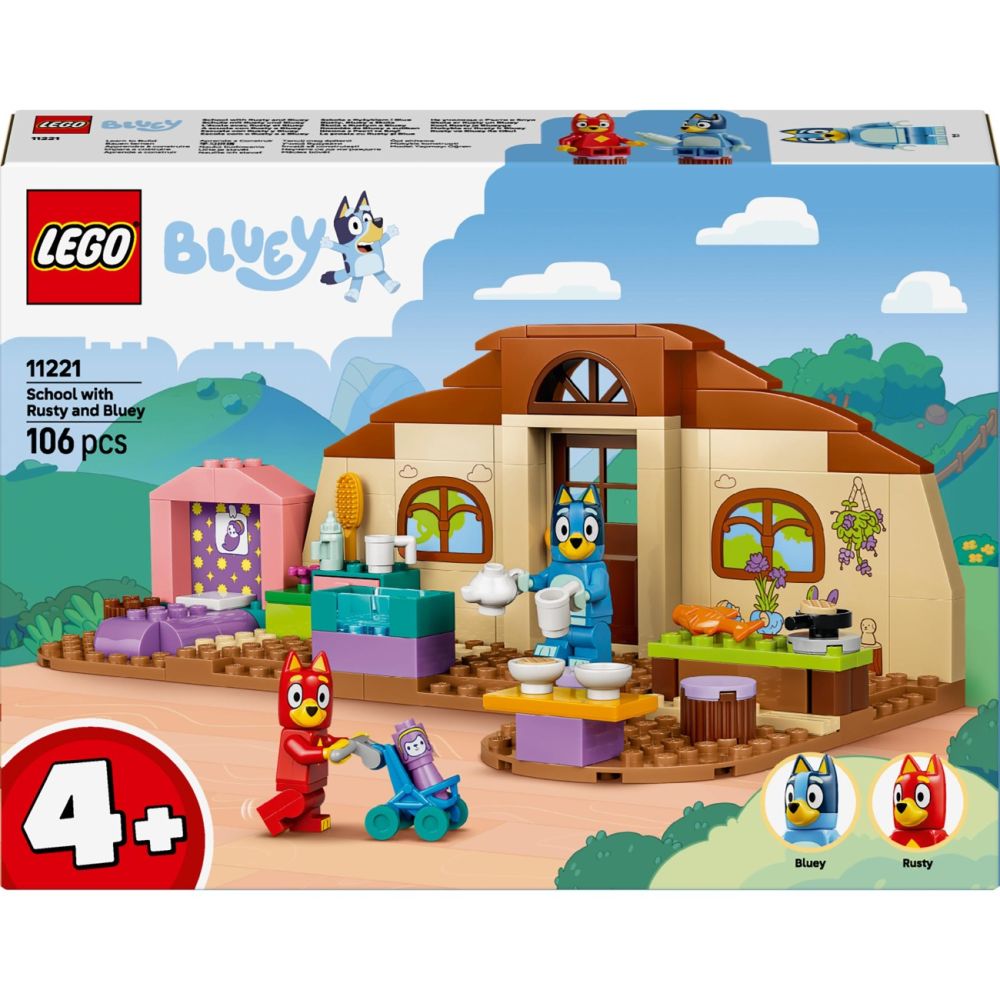 LEGO® Bluey - La scoala cu Rusty si Blue (11221)