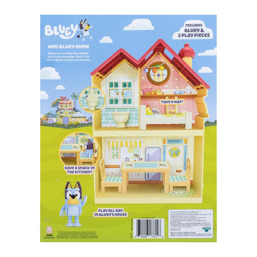 Set de joaca cu figurina, Bluey, Mini Bluey Home