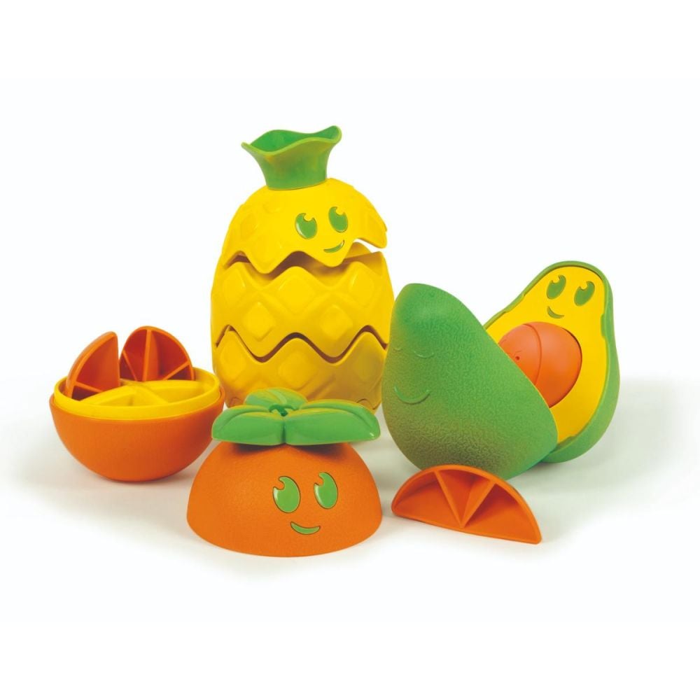 Puzzle cu forme de asamblat, Clementoni, Fructe