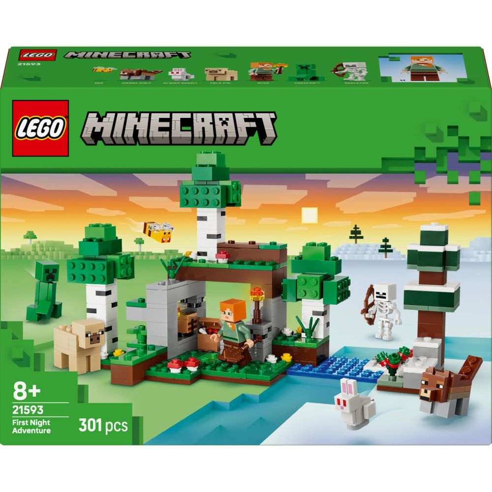 LEGO® Minecraft - Prima aventura pe timp de noapte (21593)