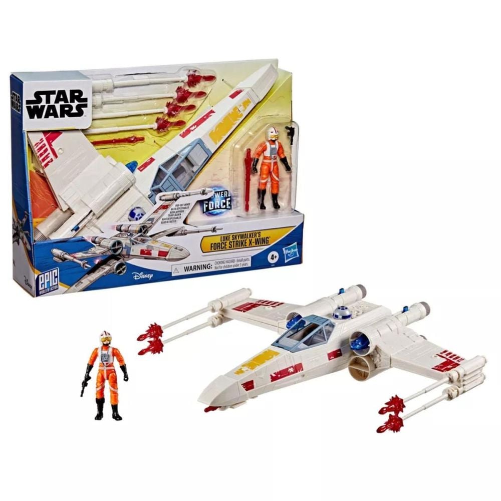 Set figurina si avion, Star Wars, Luke Skywalker, Force Strike X-Wing, G0768