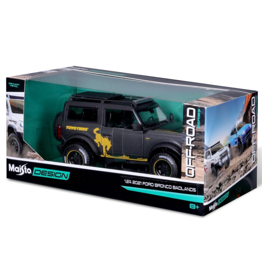 Masina din metal, Maisto, Off-Road Series, 2021 Ford Bronco Badlands, 1:24