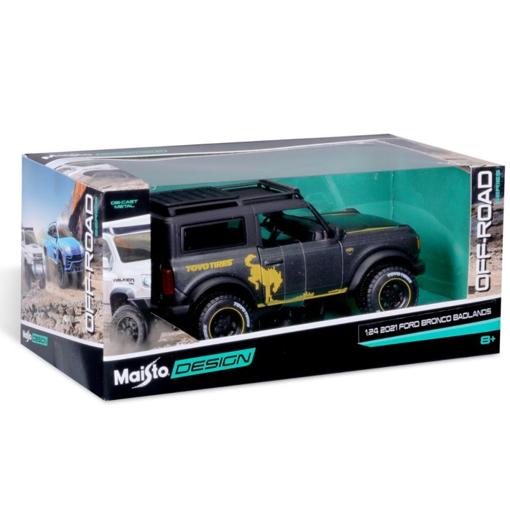 Masina din metal, Maisto, Off-Road Series, 2021 Ford Bronco Badlands, 1:24