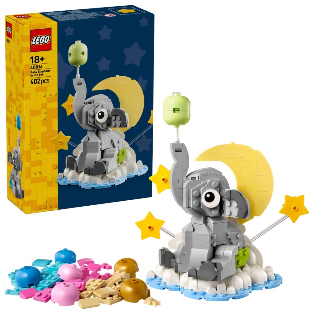LEGO® Iconic - Pui de elefant pe cer (40814)