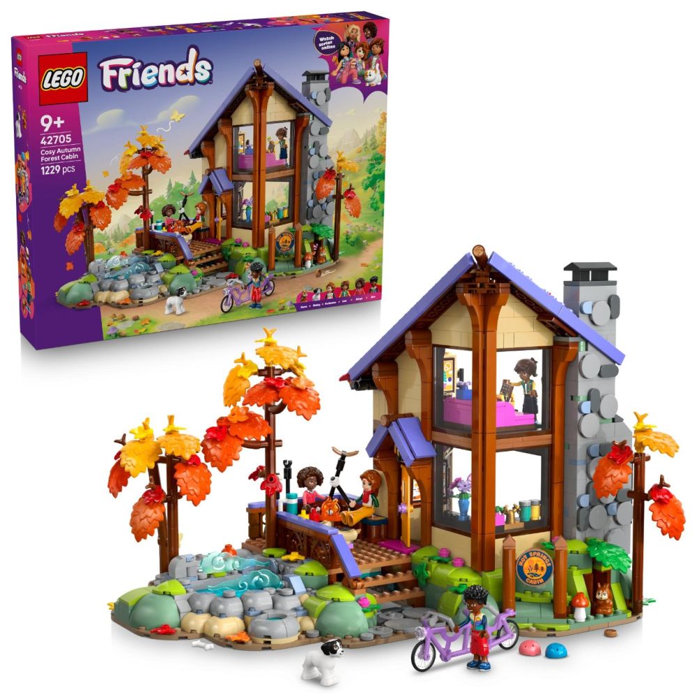 LEGO® Friends - Cabana primitoare in Padure Toamna (42705)