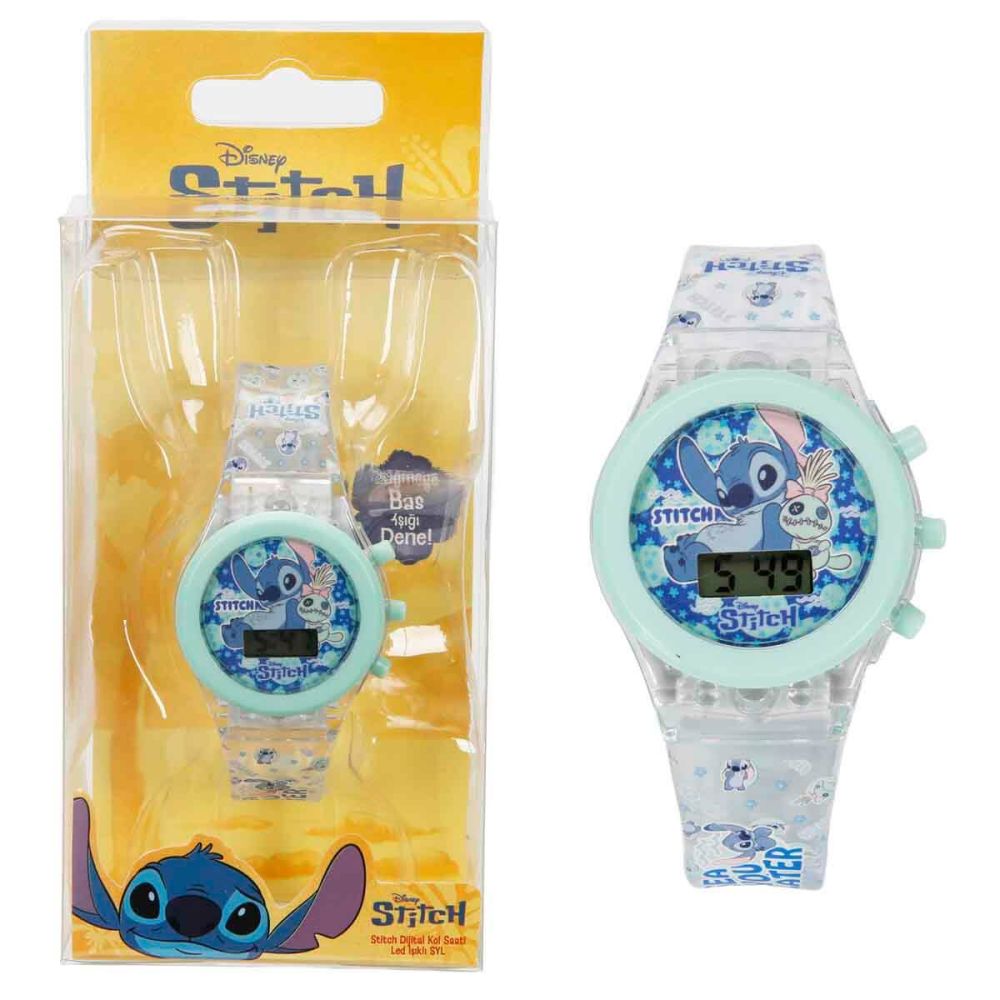 Ceas de mana digital cu lumini, Disney Stitch