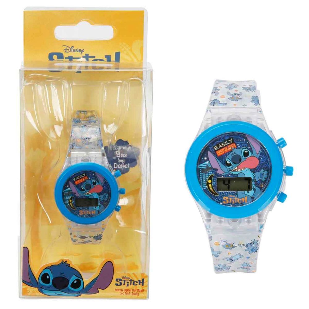 Ceas de mana digital cu lumini, Disney Stitch