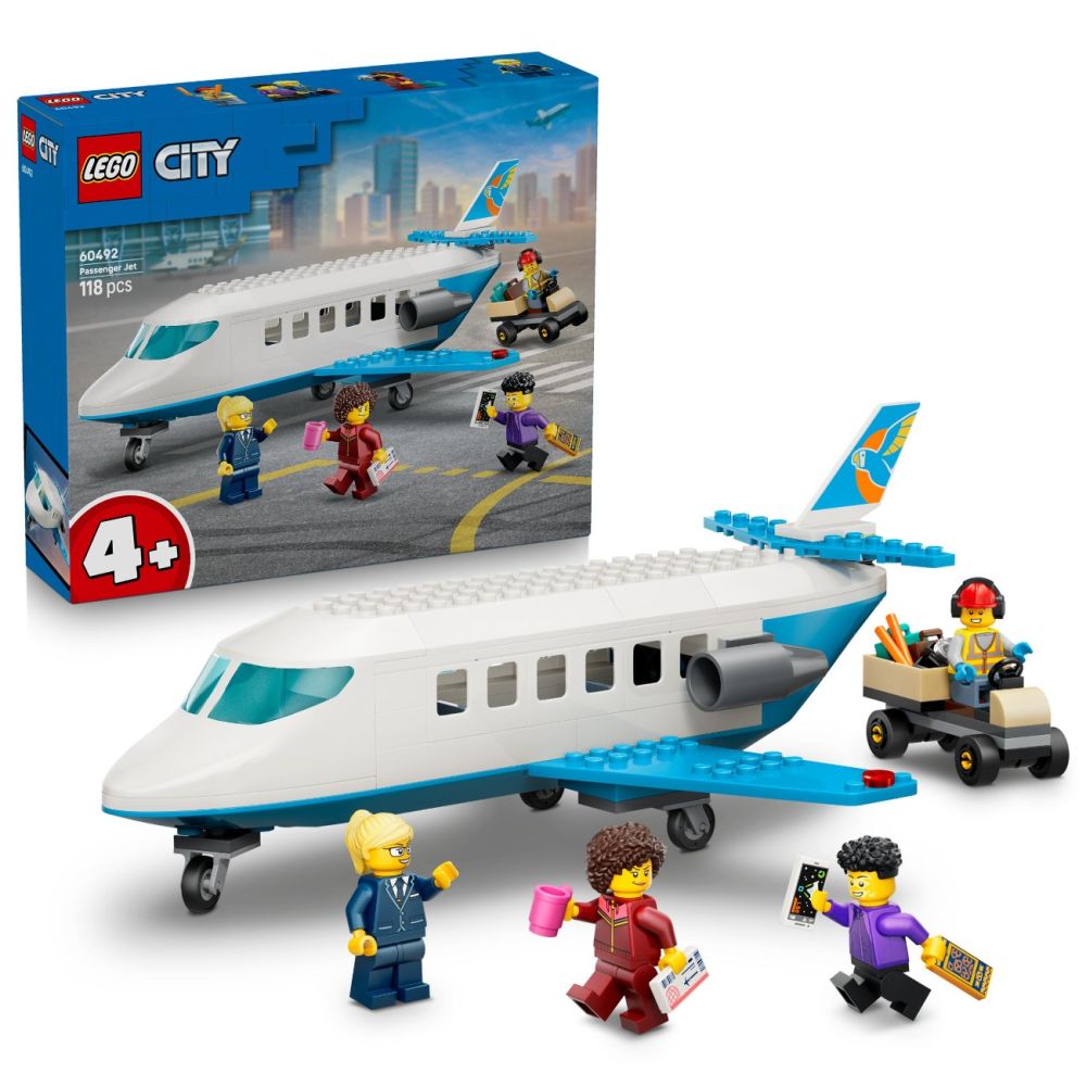 LEGO® City - Avion cu reactie pentru pasageri (60492)