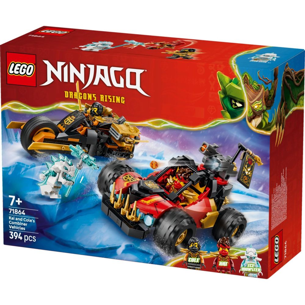 LEGO® Ninjago - Vehiculele transformabile ale lui Kai si Cole (71864)