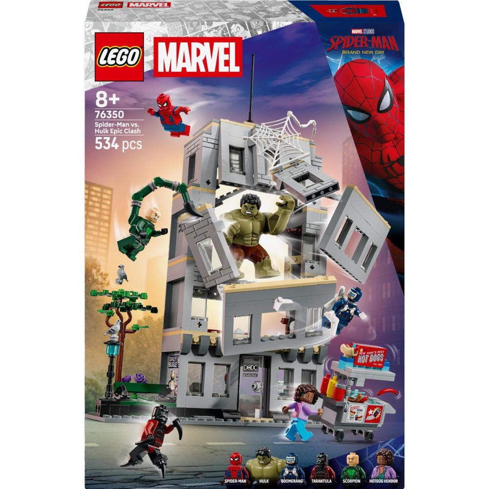 LEGO® Marvel Super Heroes - Confruntarea memorabila dintre Omul-Paianjen si Hulk (76350)