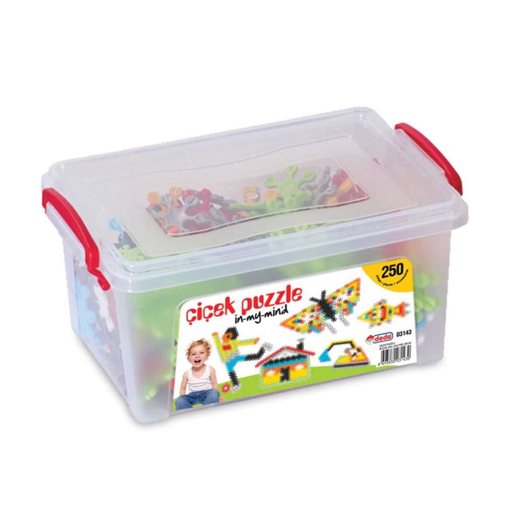 Set de constructie, Dede, Mozaic cu flori, 250 piese
