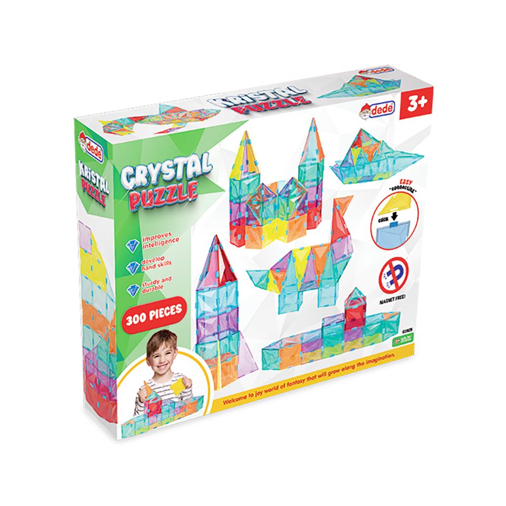 Set de constructie, Dede, Crystal Puzzle, 300 piese