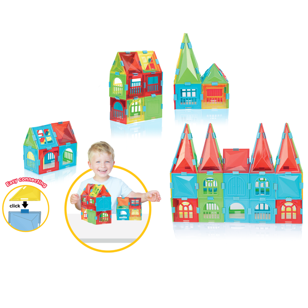 Set de constructie, Dede, Crystal City, 210 piese