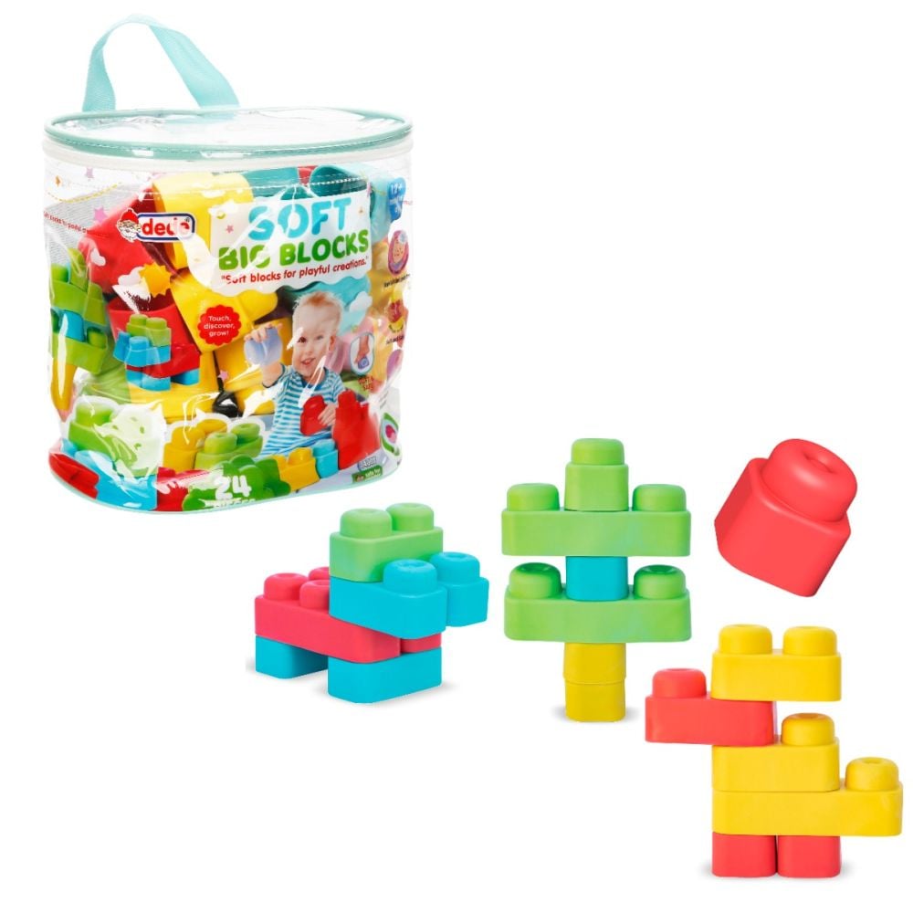 Set de constructie, Dede, Soft Maxi Blocks, 24 piese
