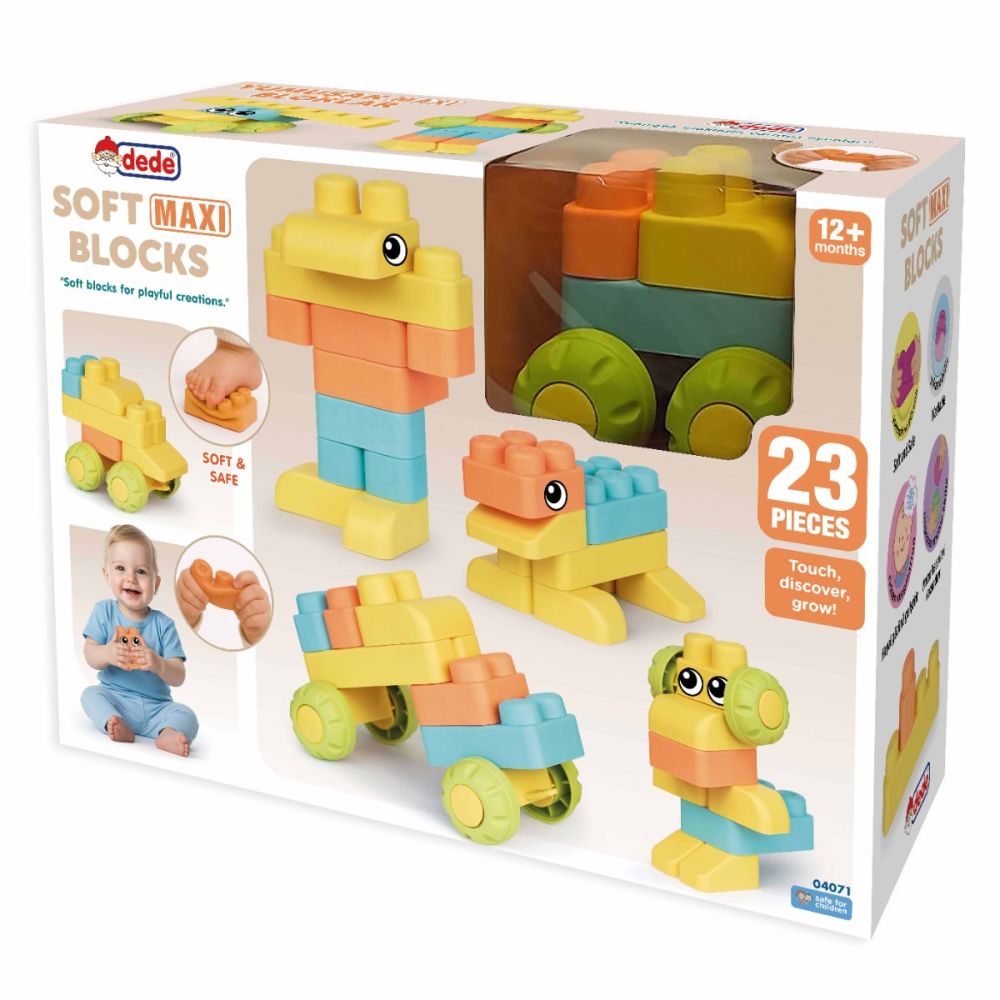 Set de constructie, Dede, Soft Maxi Blocks, 23 piese
