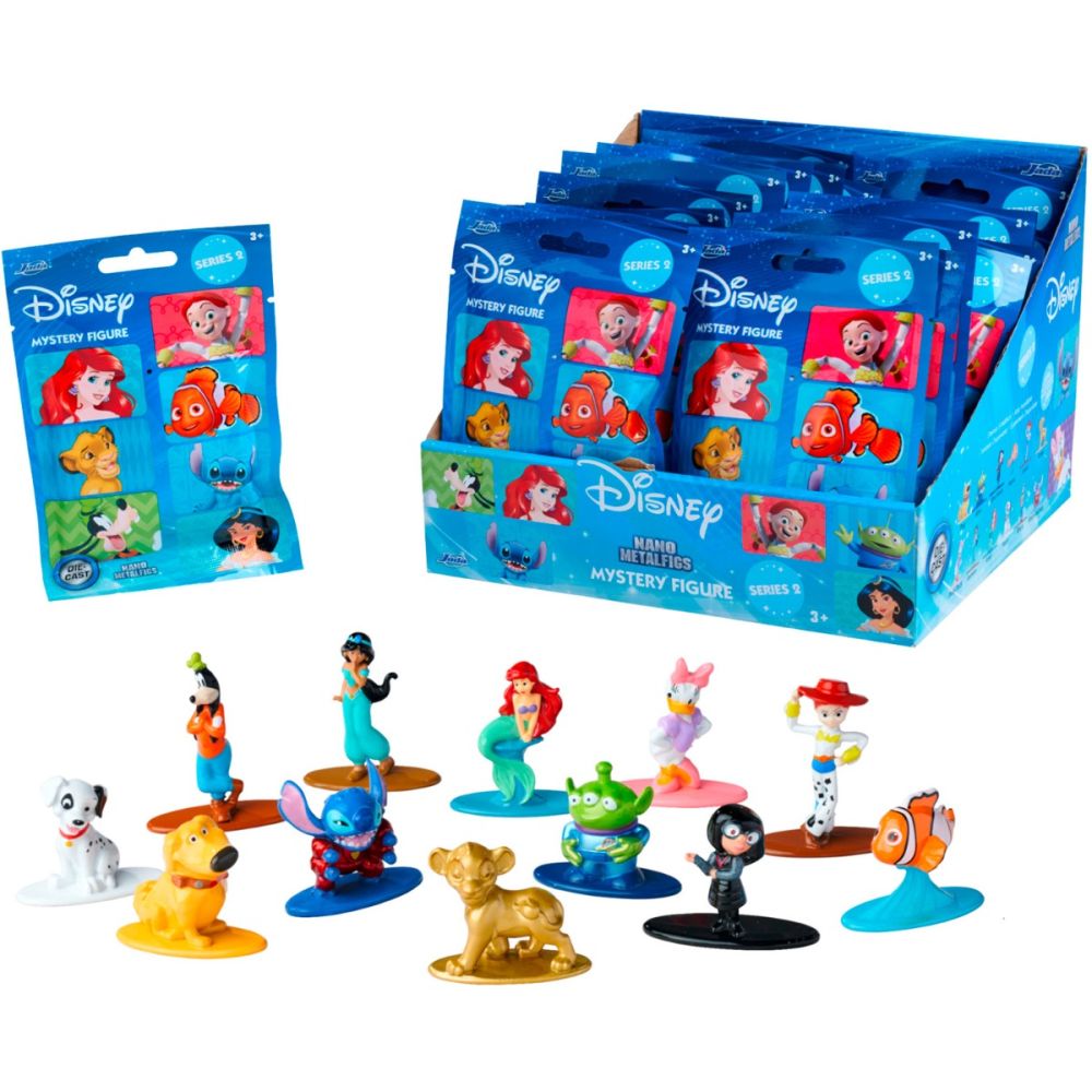 Nano figurina surpriza din metal, Jada, Disney, Seria 2, 4 cm