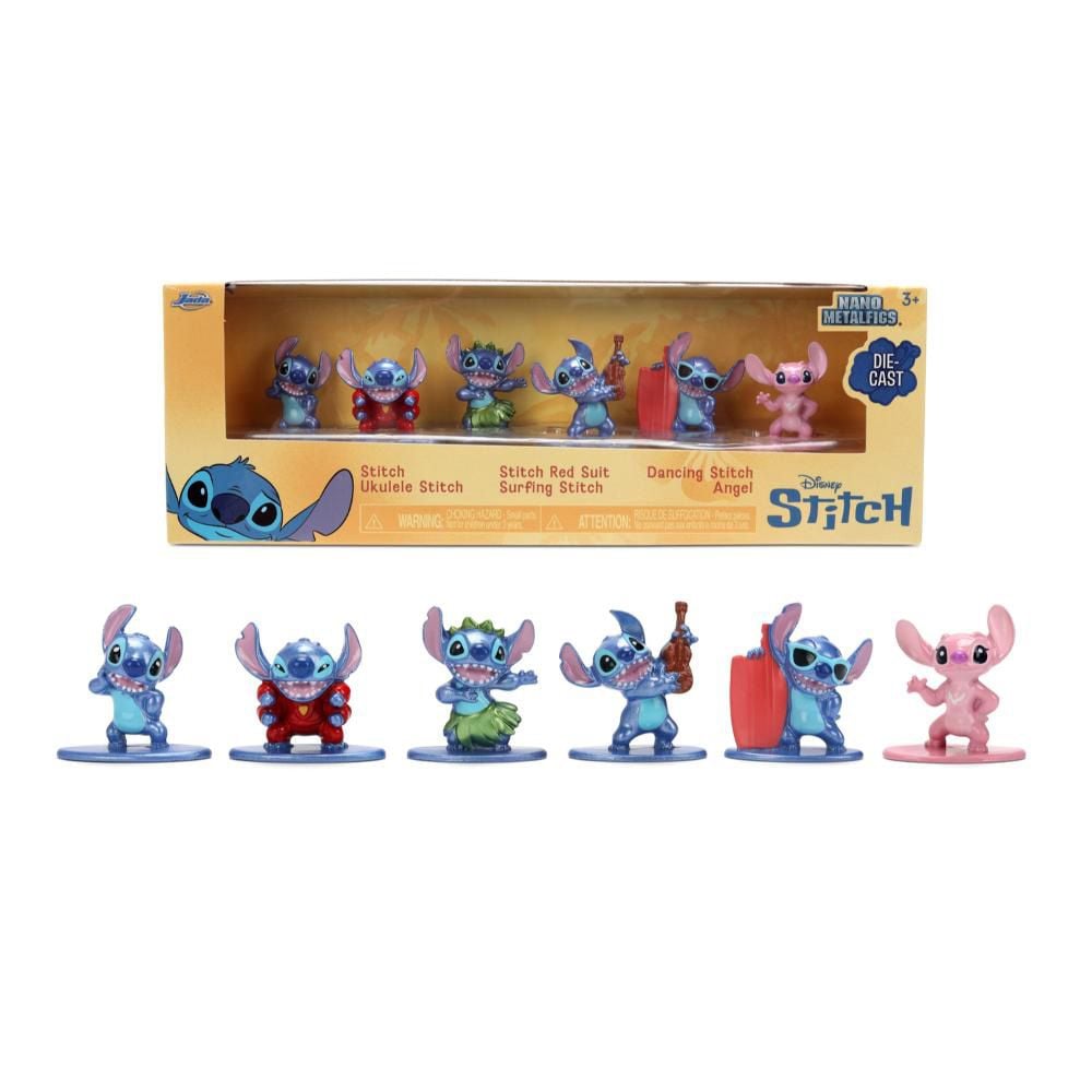 Set 6 figurine metalice, Jada, Disney Stitch