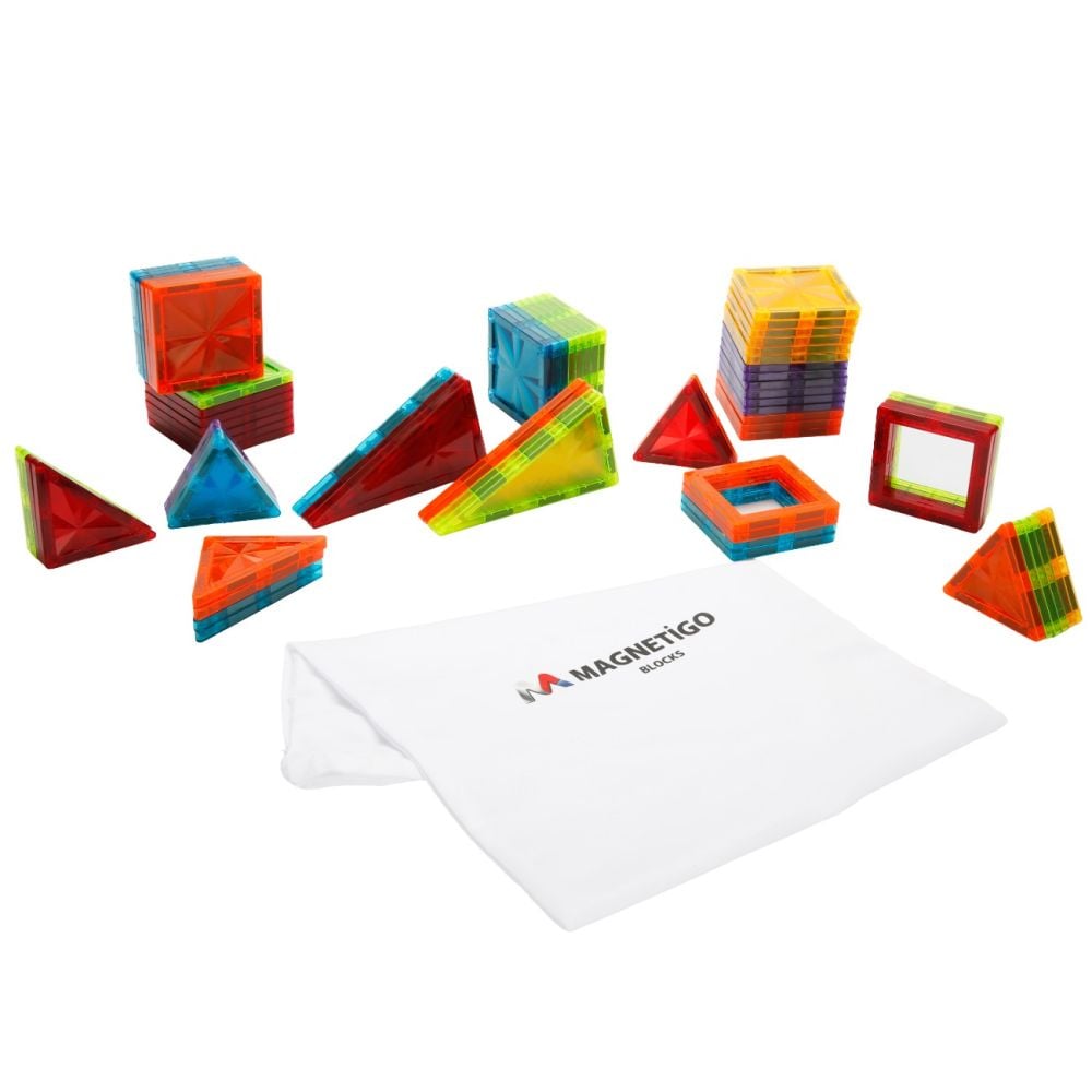 Set de constructie magnetic, Magnetigo, 72 piese