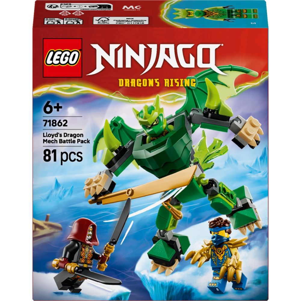 LEGO® Ninjago - Pachet de lupta cu robotul dragon al lui Lloyd (71862)