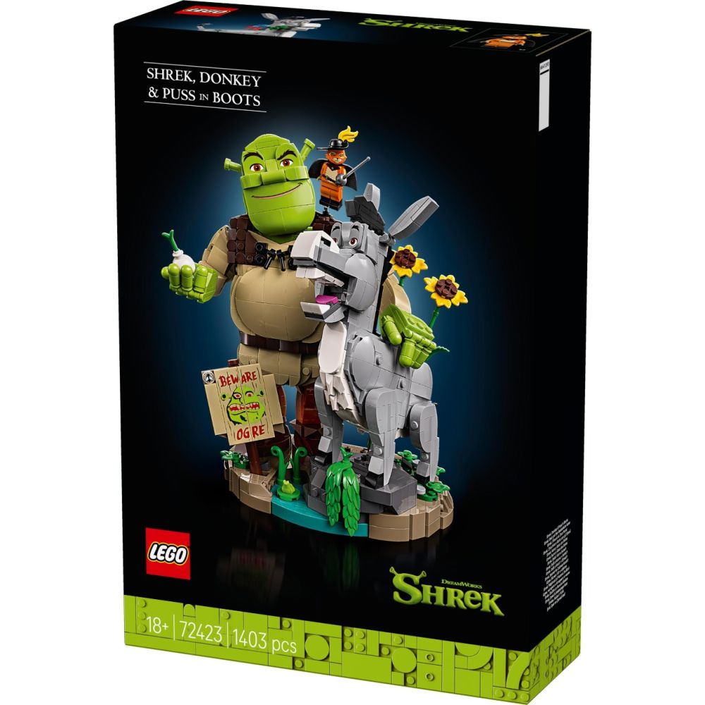 LEGO® Shrek - Shrek, Magarusul si Motanul incaltat (72423)