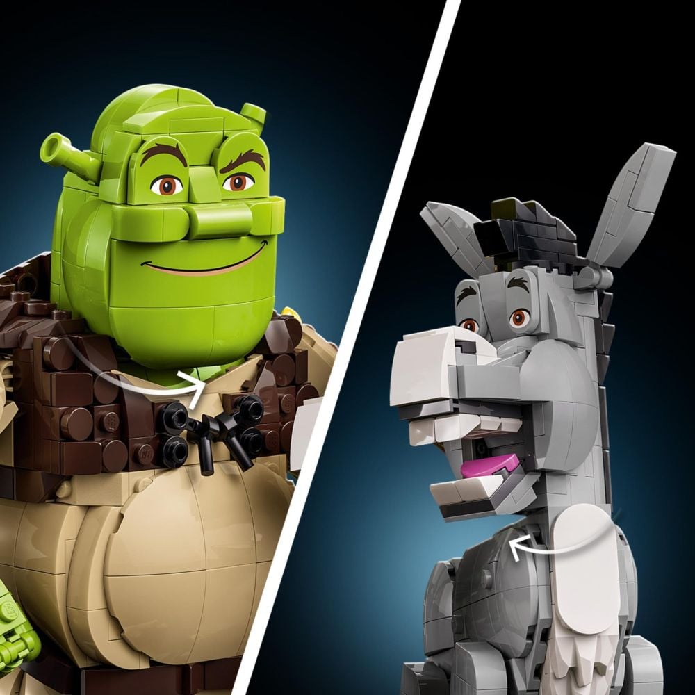 LEGO® Shrek - Shrek, Magarusul si Motanul incaltat (72423)