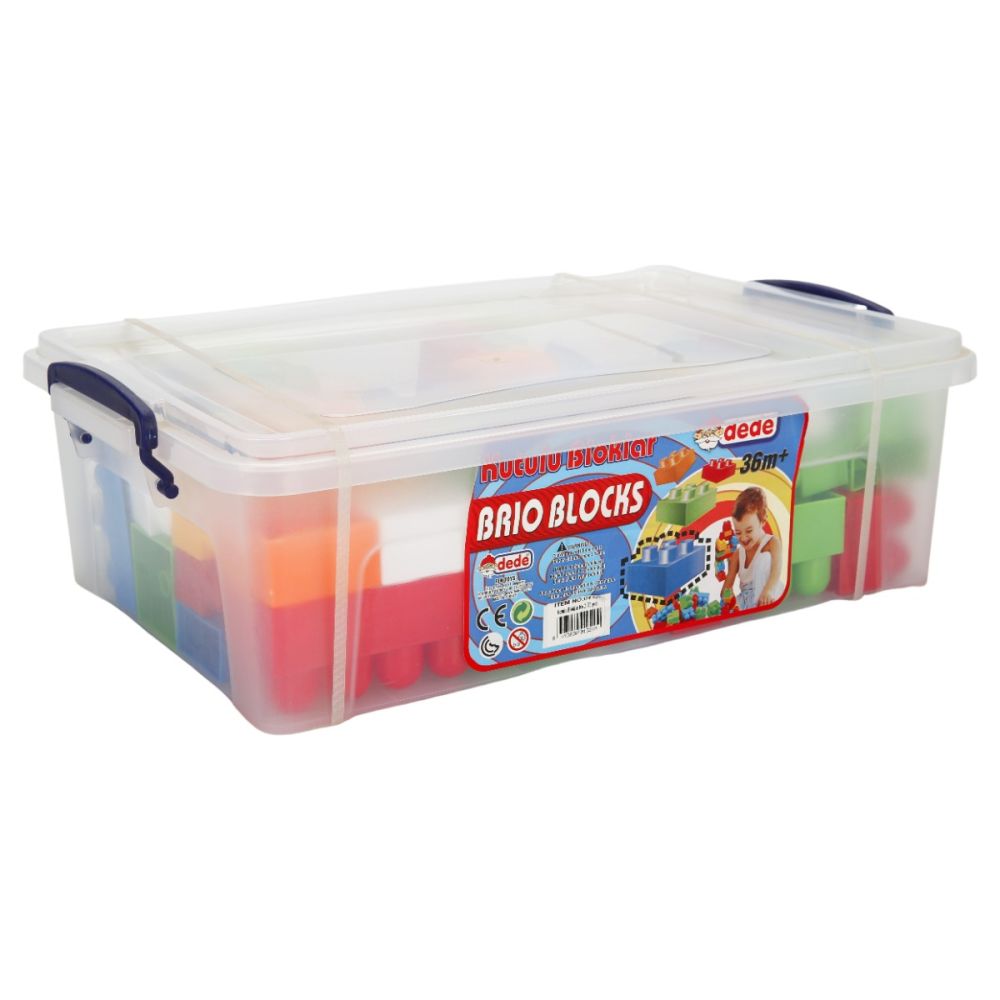 Set de constructie, Dede, Brio Blocks, 72 piese