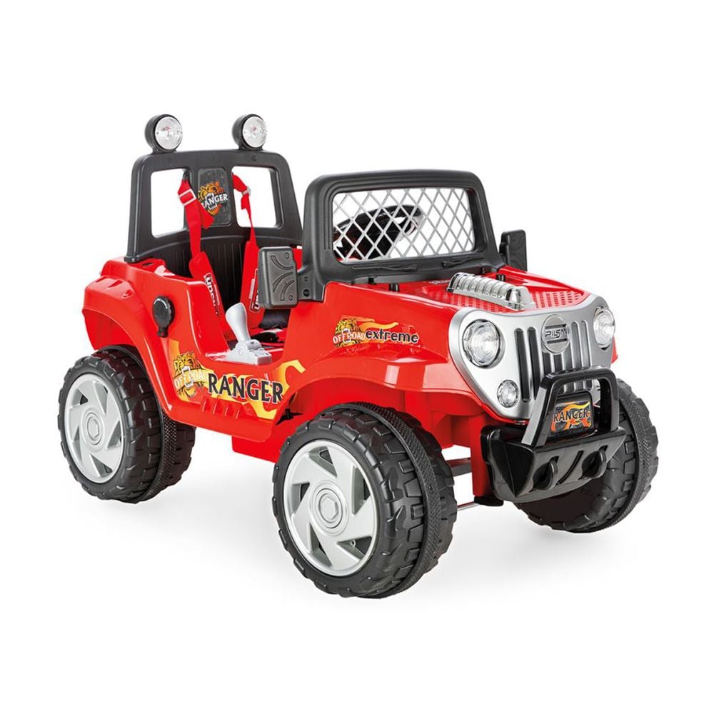 Masina de teren 4x4 cu telecomanda, 12 V, Pilsan, Ranger, Rosu