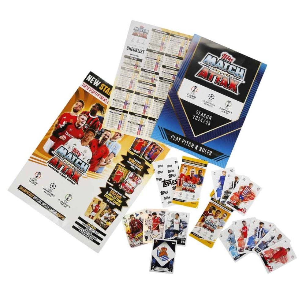 Set cartosase New Starter Pack, Topps, UEFA Match Attax 2024-2025