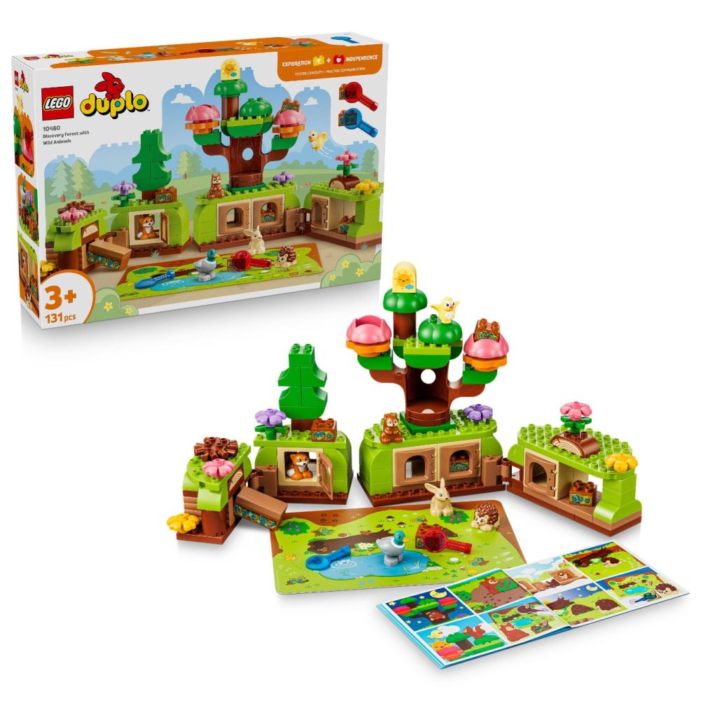LEGO® DUPLO - Padurea descoperirilor cu animale salbatice (10480)