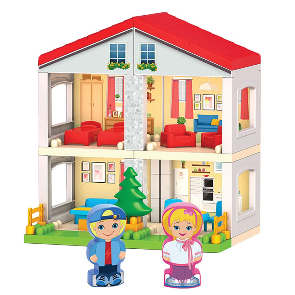 Set de constructie, Dede, 2 Storey House Blocks, 42 piese