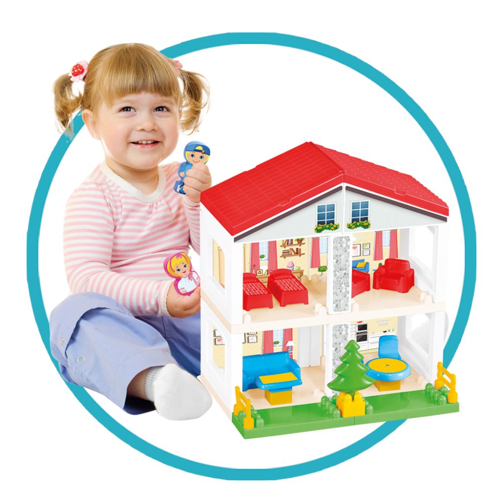Set de constructie, Dede, 2 Storey House Blocks, 42 piese