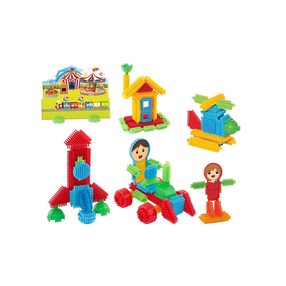 Set de constructie, Dede, Cactus Blocks, 100 piese