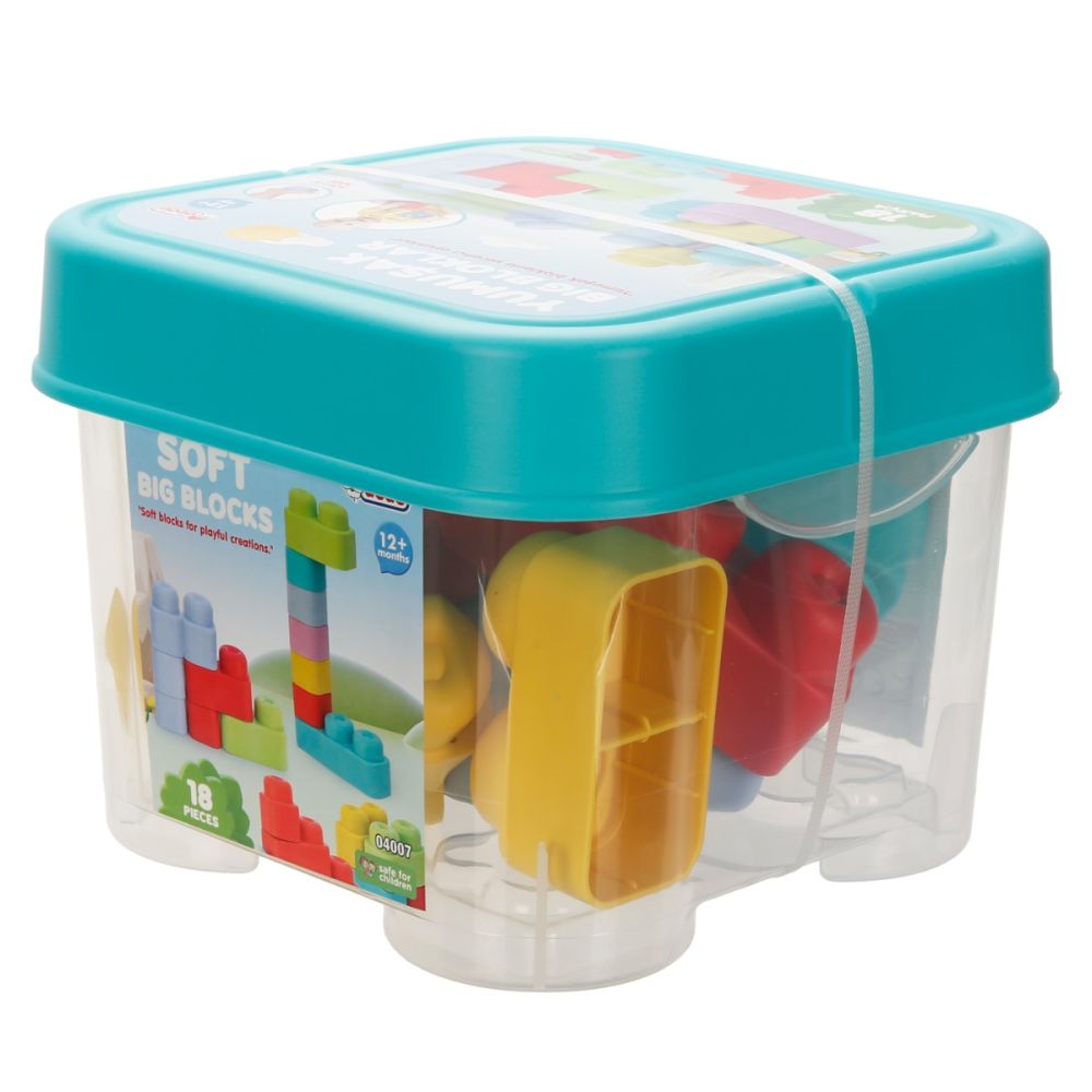 Set de constructie, Dede, Soft Big Blocks, 18 piese
