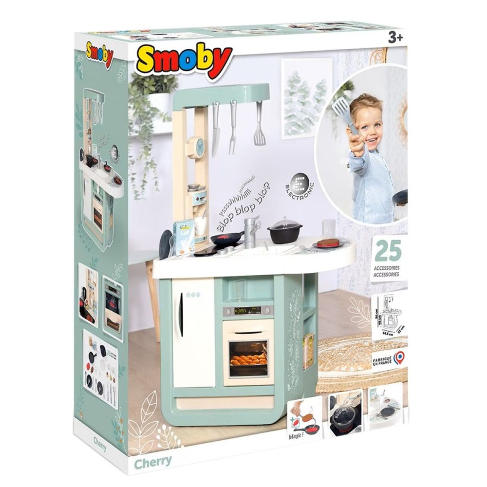 Set bucatarie cu accesorii, Smoby, Cherry, 25 accesorii